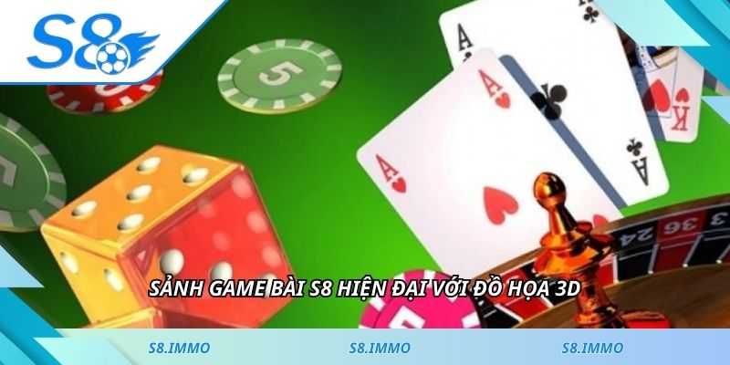 Sảnh game bài S8 hiện đại với đồ họa 3D